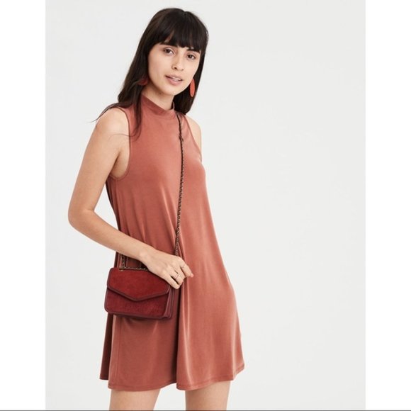 American Eagle Outfitters Dresses & Skirts - American Eagle Mock Neck Open Back Dress - NWOT